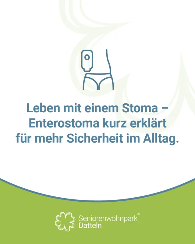 Alles über Enterostoma: Unsere Pflege im Fokus! 🦠

Ein Enterostoma, auch Anus praeter genannt, ist eine chirurgisch angelegte Öffnung in der Bauchdecke, durch die der Stuhl in einen Beutel ausgeleitet wird. Es wird erstellt, wenn der natürliche Darmausgang, zum Beispiel durch Tumorerkrankungen oder chronisch-entzündliche Darmerkrankungen, nicht mehr nutzbar ist. Ob dauerhaft oder vorübergehend, unser Ziel ist es, Sie dabei bestens zu unterstützen. 🏥

Versorgungstipps:
➡️ Regelmäßiger Wechsel der Stomaanlage
➡️ Reinigung & Hautschutz 🧼
➡️ Beobachtung auf Undichtigkeiten
➡️ Sicher und hygienisch arbeiten 👩‍⚕️

Mit etwas Übung können Sie vieles selbst übernehmen, oder wir unterstützen Sie dabei. 🤝

Unser Pflegedienst bietet:
- Fachgerechte Versorgung & Anleitung 👩‍⚕️
- Schulung für Betroffene & Angehörige 👨‍👩‍👧
- Zusammenarbeit mit Ärzt:innen & Sanitätshäusern 📋
- Materialmanagement & Beratung 🧾

Wundmanagement nicht vergessen! ⚠️
Jedes Stoma ist auch eine chirurgisch geschaffene Wunde. Unser spezialisiertes Wundpflegeteam sorgt dafür, dass Entzündungen keine Chance haben.

Sie haben Fragen? Wir sind für Sie da – menschlich, diskret & fachlich kompetent. 📞

#Enterostoma #StomaPflege #Gesundheit #Pflegedienst #seniorenwohnparkdatteln #ambulanterpflegedienst #mobilepflege #betreuteswohnen #datteln #recklinghausen
